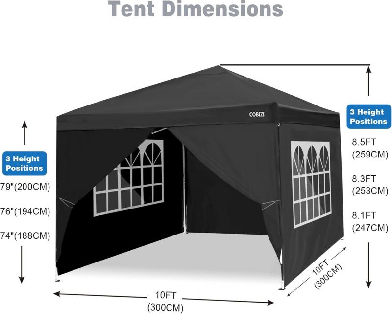 Need Shade for a 10x10 Canopy. Try These 10x10 Sidewalls for Instant Cover