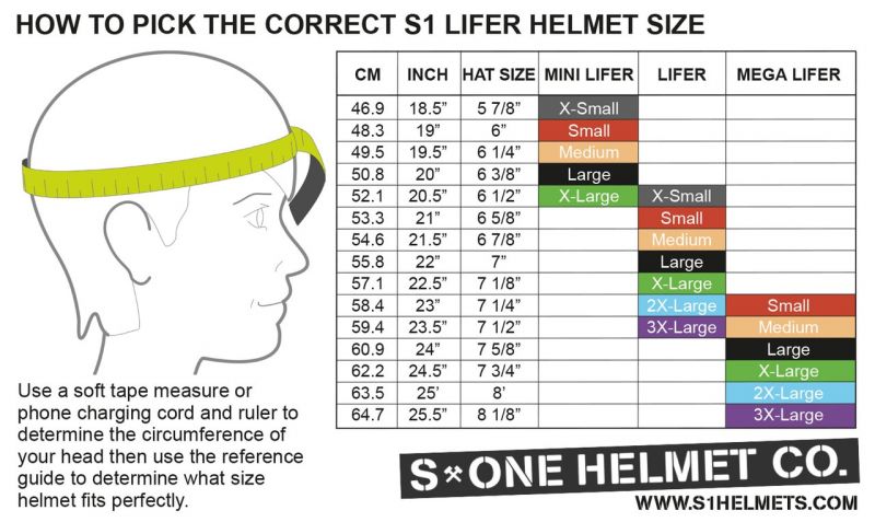 Perfectly Fit Your Cascade Helmet with Our Handy Sizing Chart