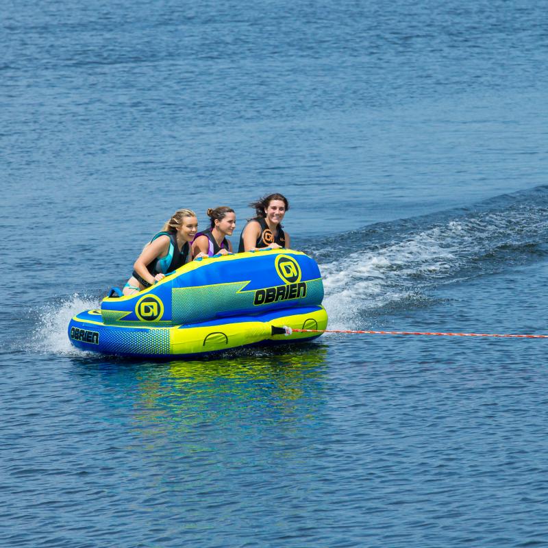 Ready To Get Wet With A 3-Person Inflatable Ride This Summer. Try An Airhead Hot Dog Towable