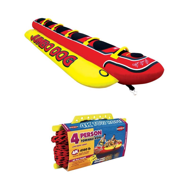 Ready To Get Wet With A 3-Person Inflatable Ride This Summer. Try An Airhead Hot Dog Towable