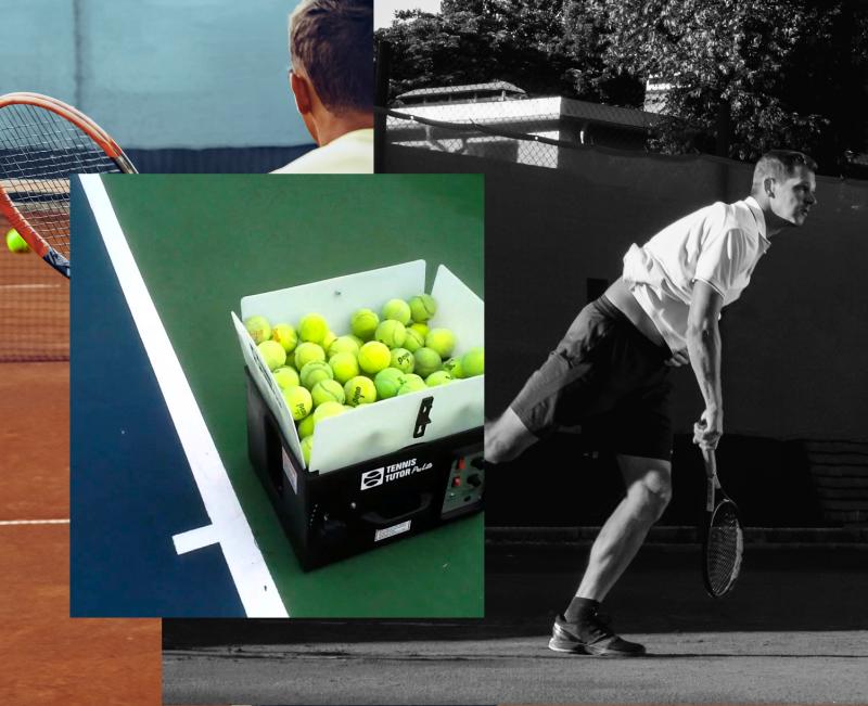 Still Using Old Methods to Pick Up Tennis Balls. A Pitchback Machine Is The Modern Solution