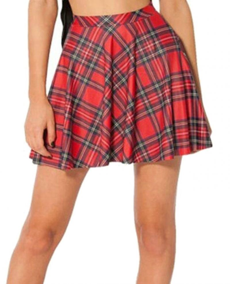 Trendy Summer Shorts Plaid Prints and Pockets for Women