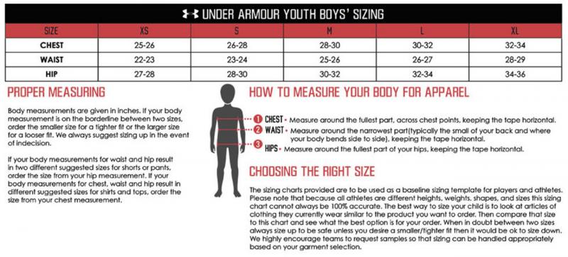 Under Armour Youth Sizes: How Do They Map To Age And Dimension