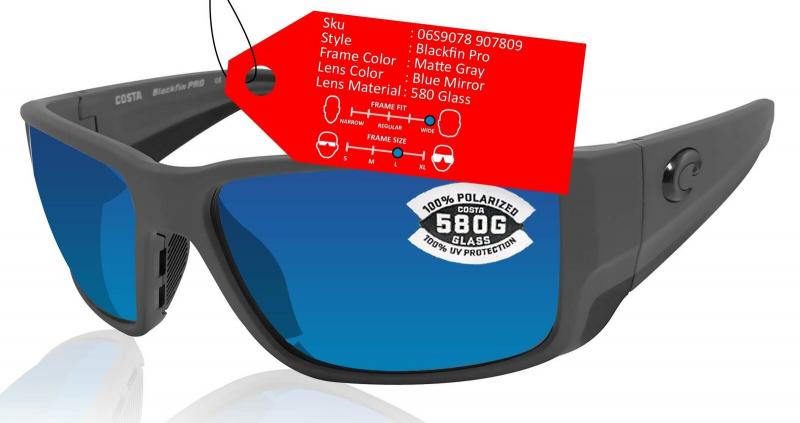 Want Top Rated Polarized Glass 580 Sunglasses: Discover Why Costa Del Mar Cut 580g Are Your Best Bet