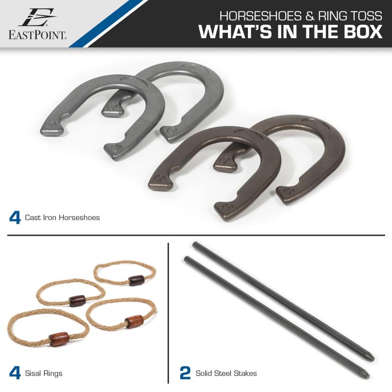 Will This Solid Steel Horseshoe Set Make You the Neighborhood Champ: Master Horseshoe Tossing With This Must-Have Set